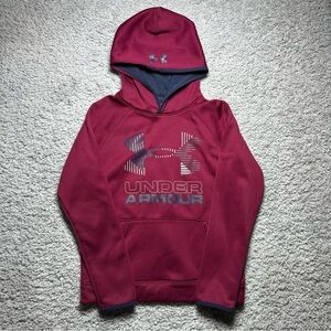 Under Armour Hoodie Boys Medium Loose Cold Gear Activewear Outerwear Play Travel